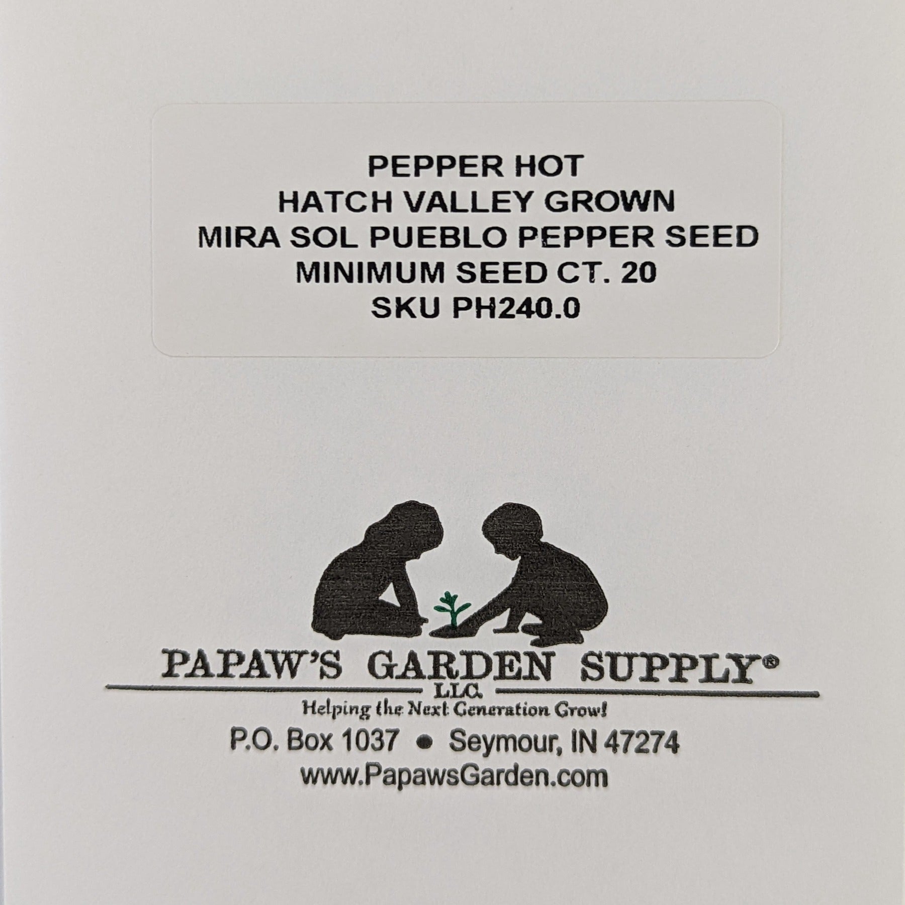 Hatch Valley Grown MiraSol Pueblo Hot Pepper Seeds
