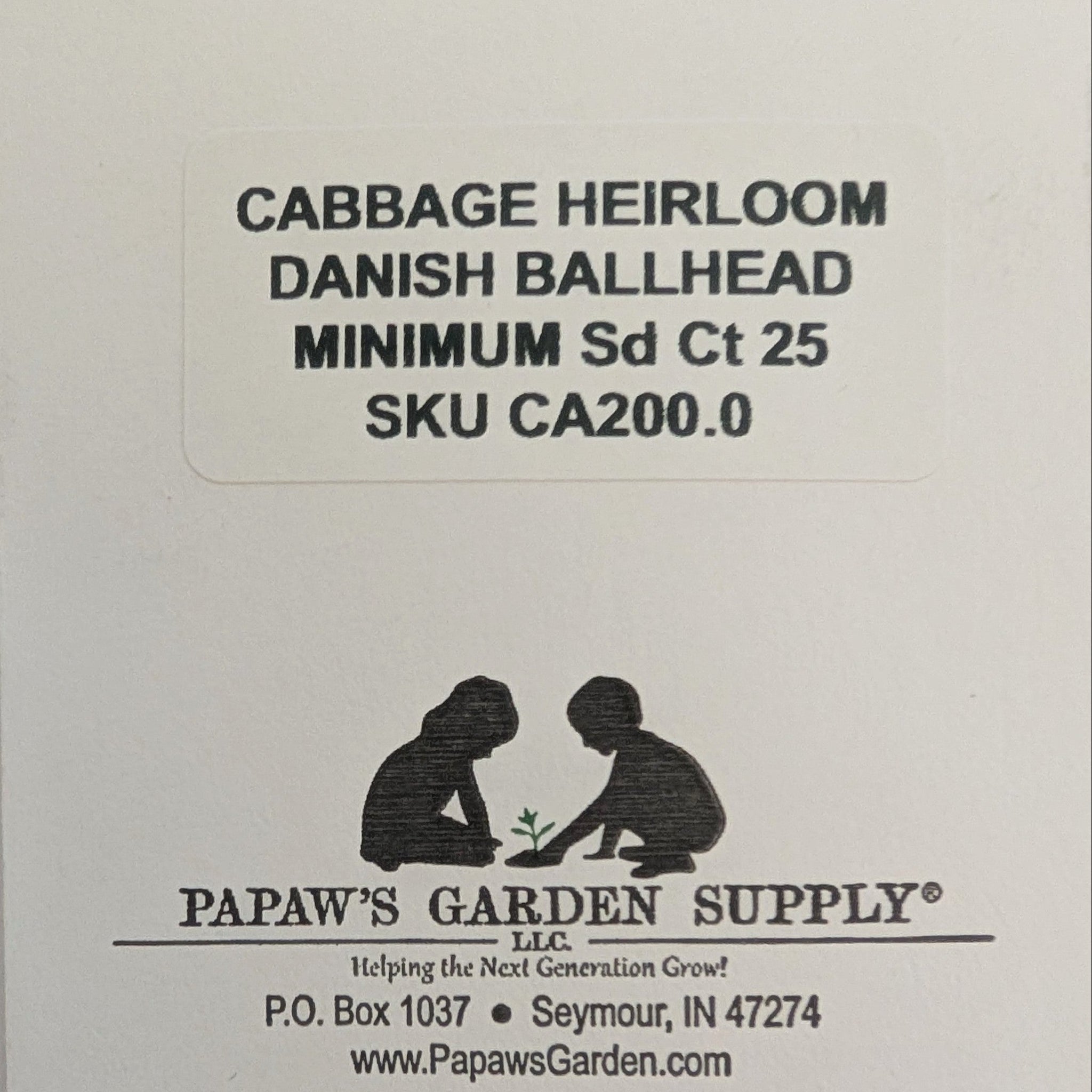 Danish Ballhead Heirloom Cabbage Seeds