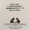 Florida Market Egg Plant Seed