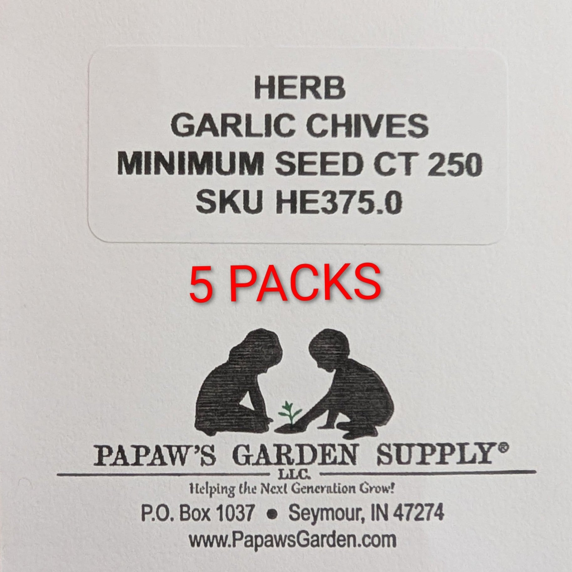 Herb, Garlic Chive Seeds