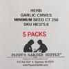 Herb, Garlic Chive Seeds