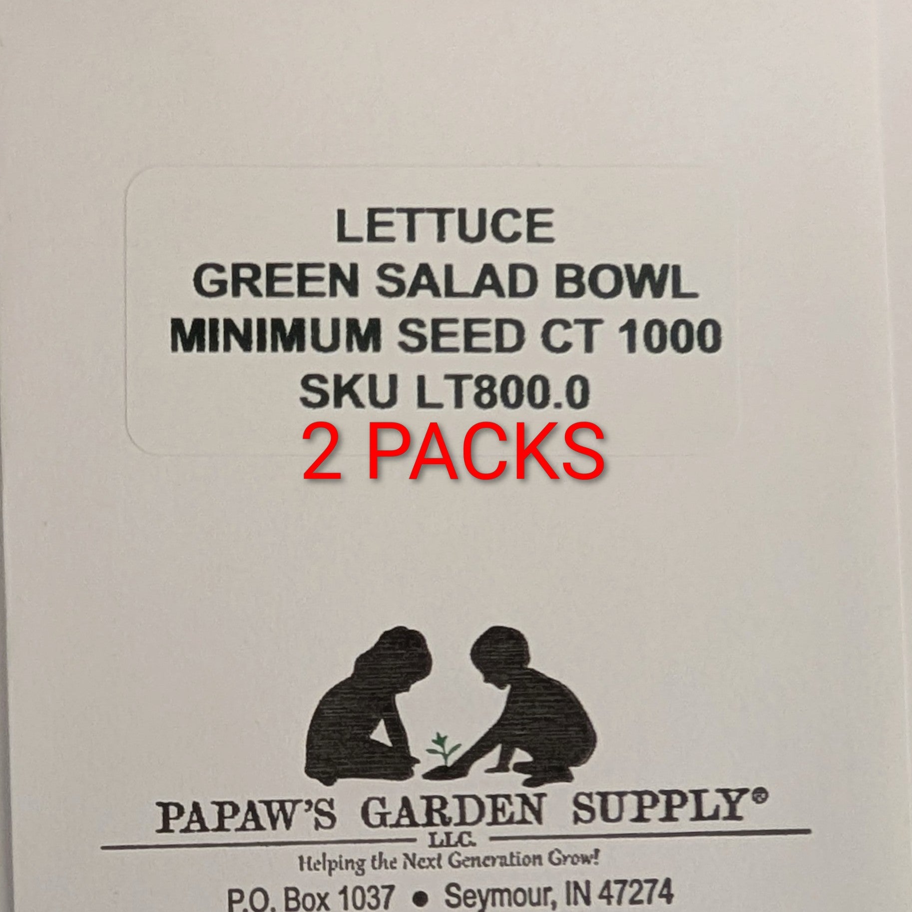 Salad Bowl Green Leaf Lettuce Seeds