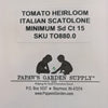Italian Scatolone Heirloom Tomato Seeds
