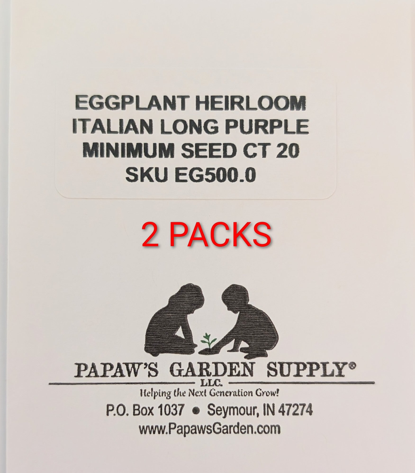 Italian Heirloom Long Purple Eggplant Seeds