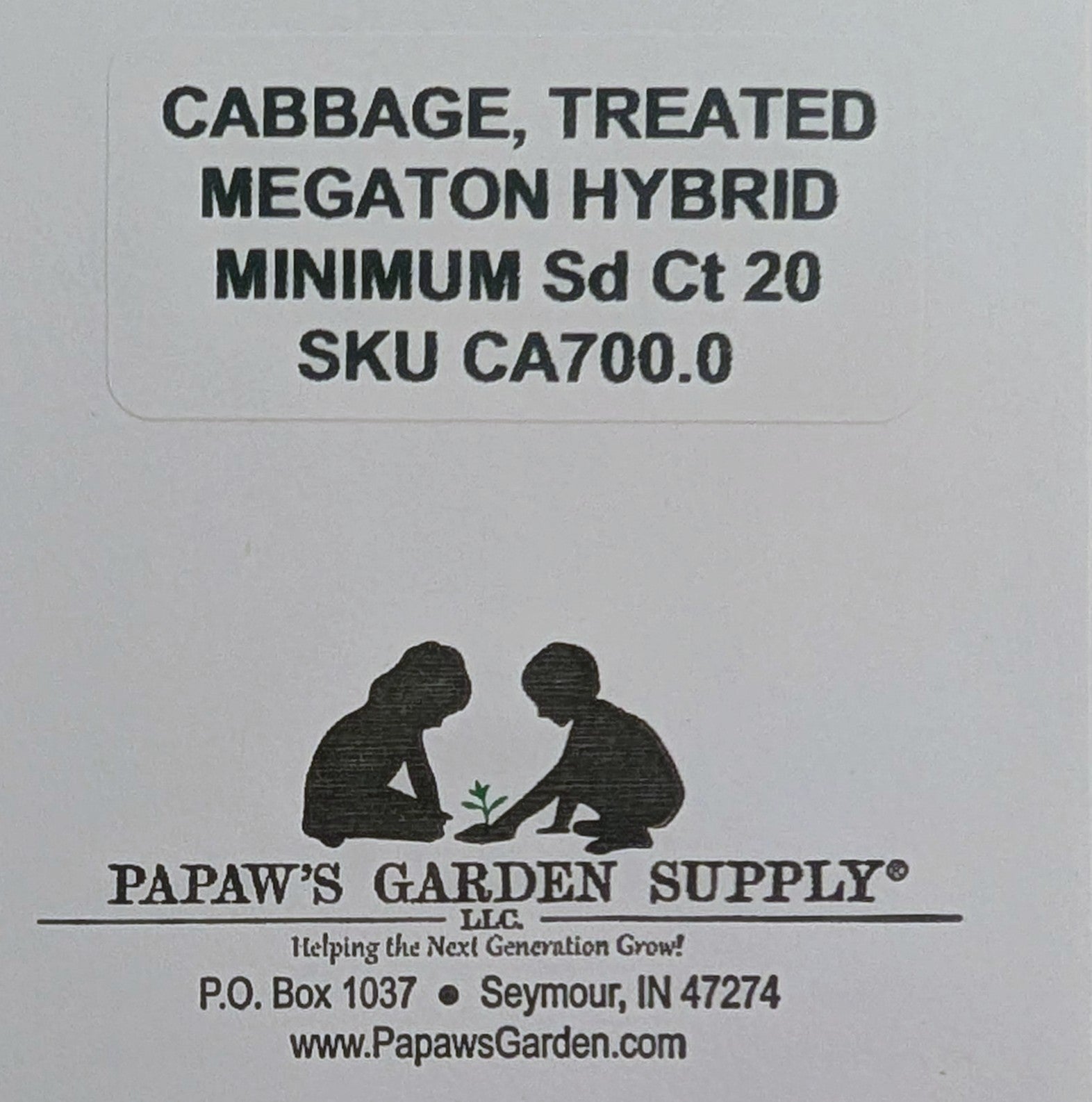 Megaton F1 Cabbage Treated Seeds