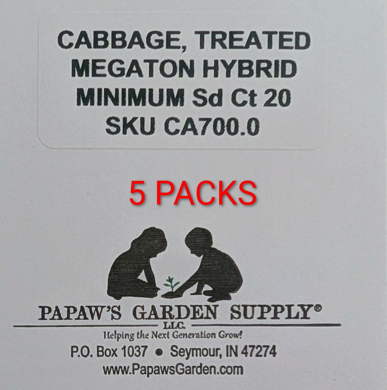 Megaton F1 Cabbage Treated Seeds