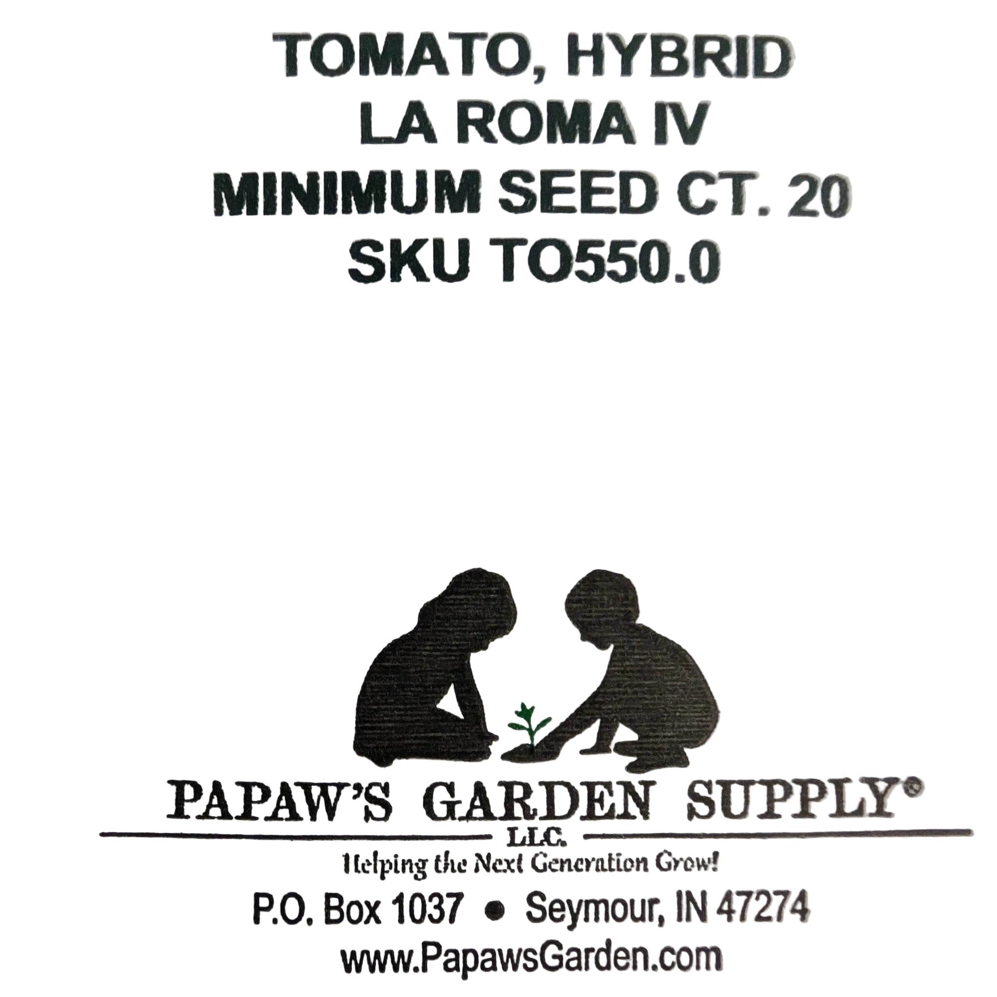 La Roma IV HYBRID Paste Tomato Seeds