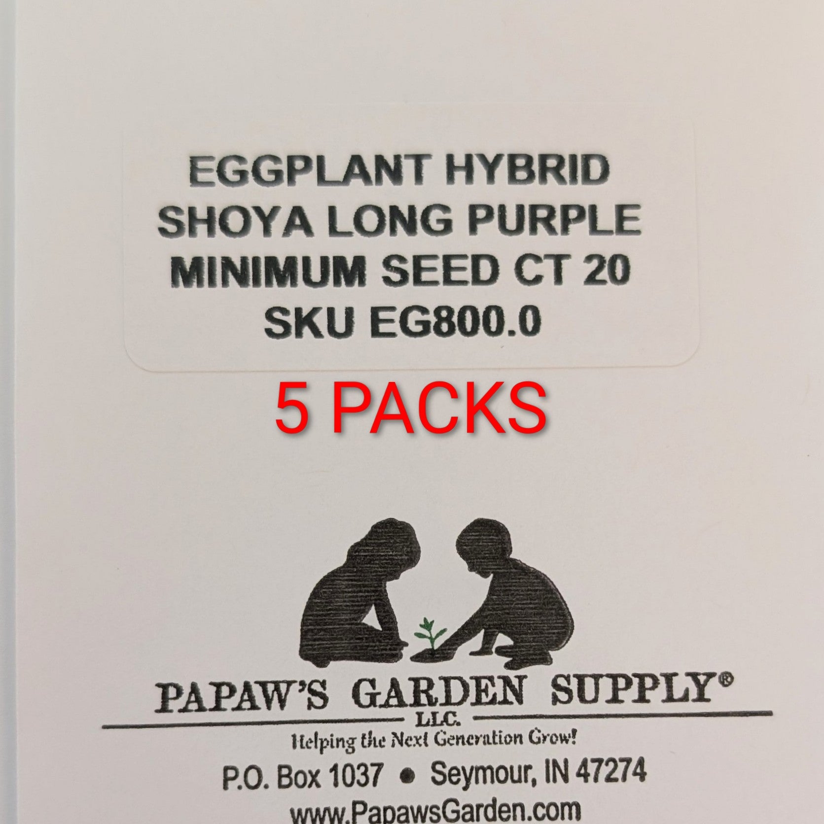 Shoya Long Hybrid Purple Eggplant Seeds