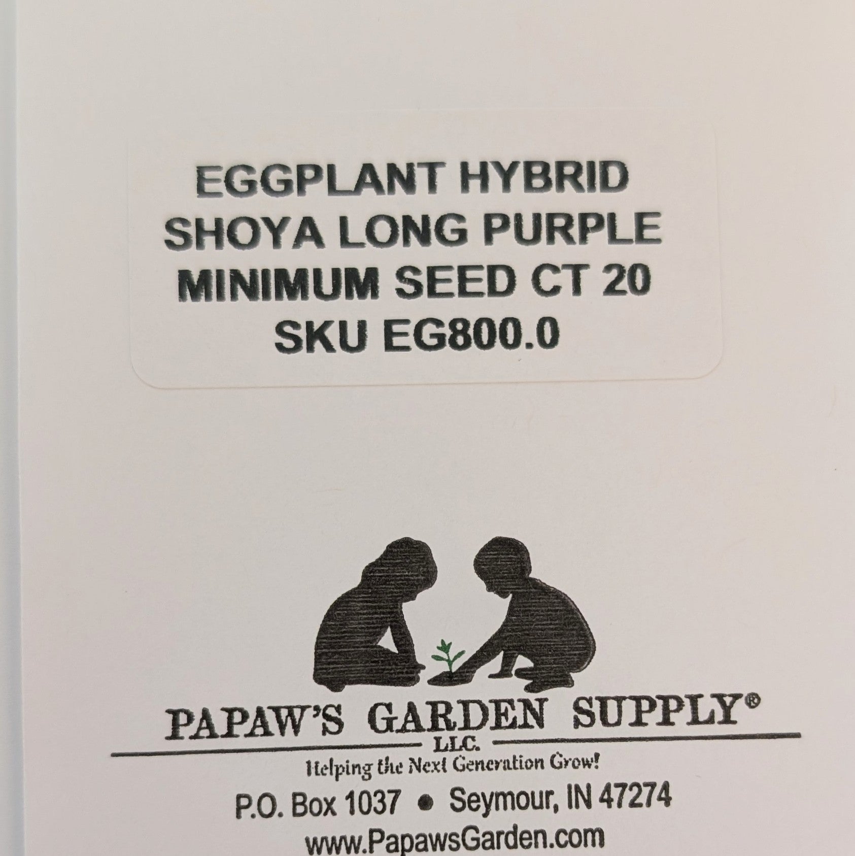 Shoya Long Hybrid Purple Eggplant Seeds