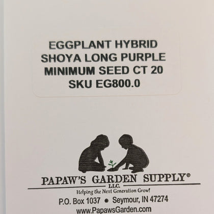 Shoya Long Hybrid Purple Eggplant Seeds