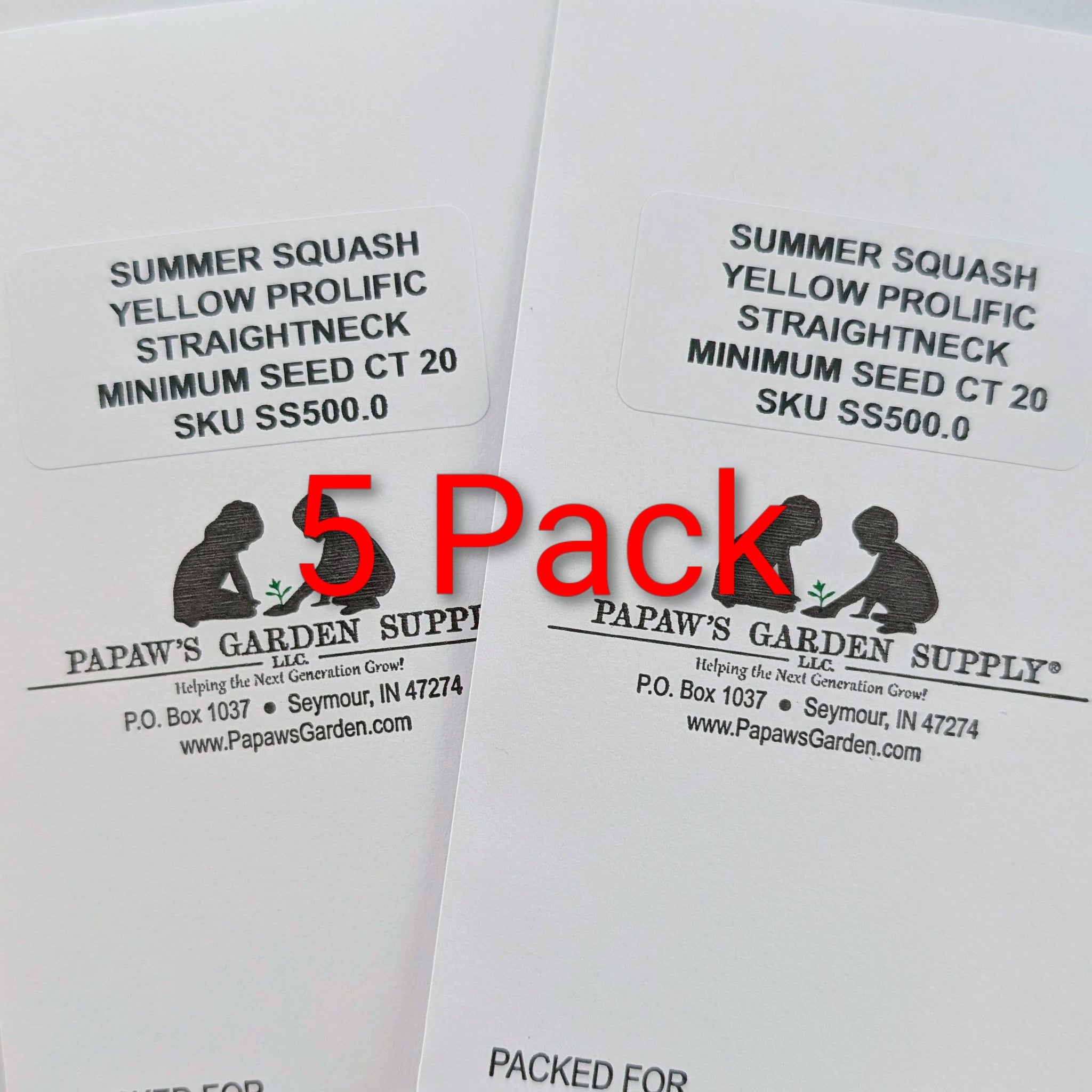 Yellow Heirloom Prolific Straightneck Summer Squash Seeds