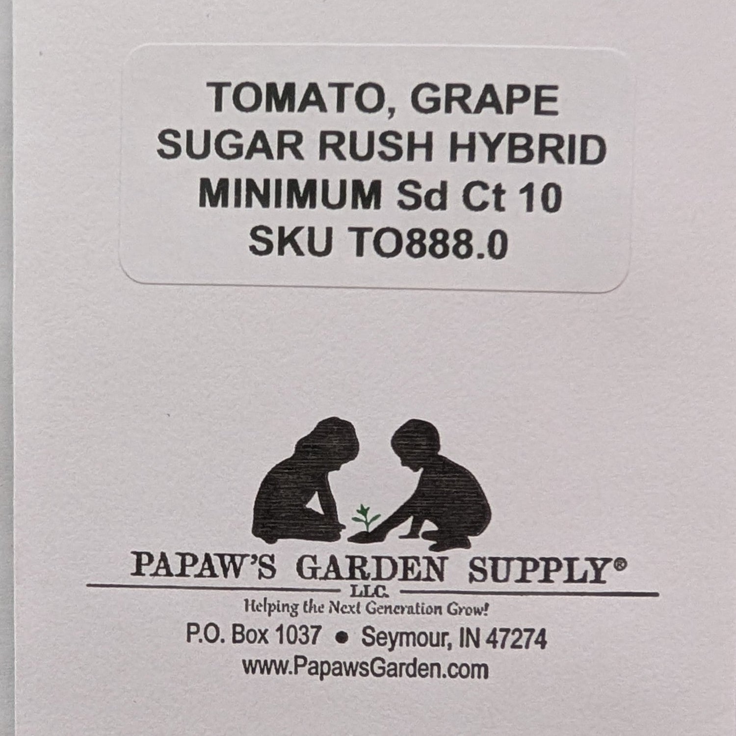 Sugar Rush Hybrid Grape Tomato Seeds
