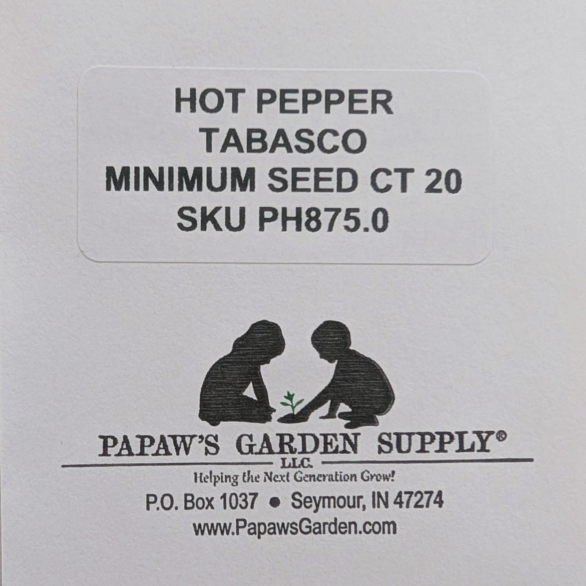 Tabasco VERY HOT Pepper Seeds