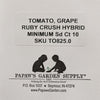 Ruby Crush Hybrid Grape Tomato Seeds