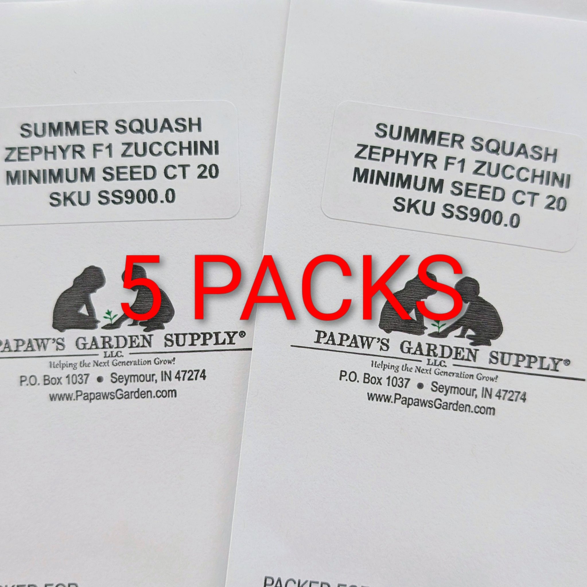 Zephyr Hybrid Zucchini Summer Squash Seeds