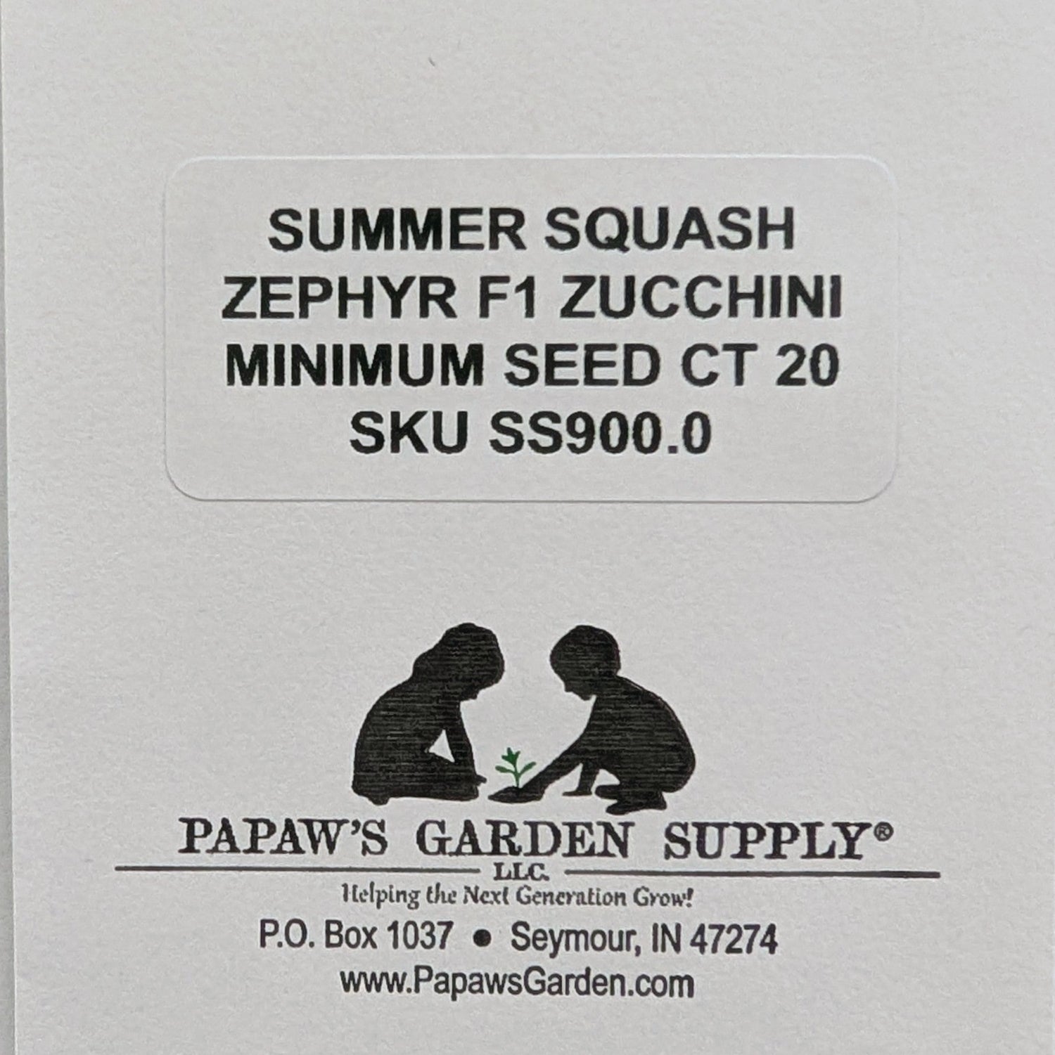 Zephyr Hybrid Zucchini Summer Squash Seeds