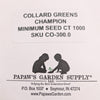 Champion Collard Greens Seeds