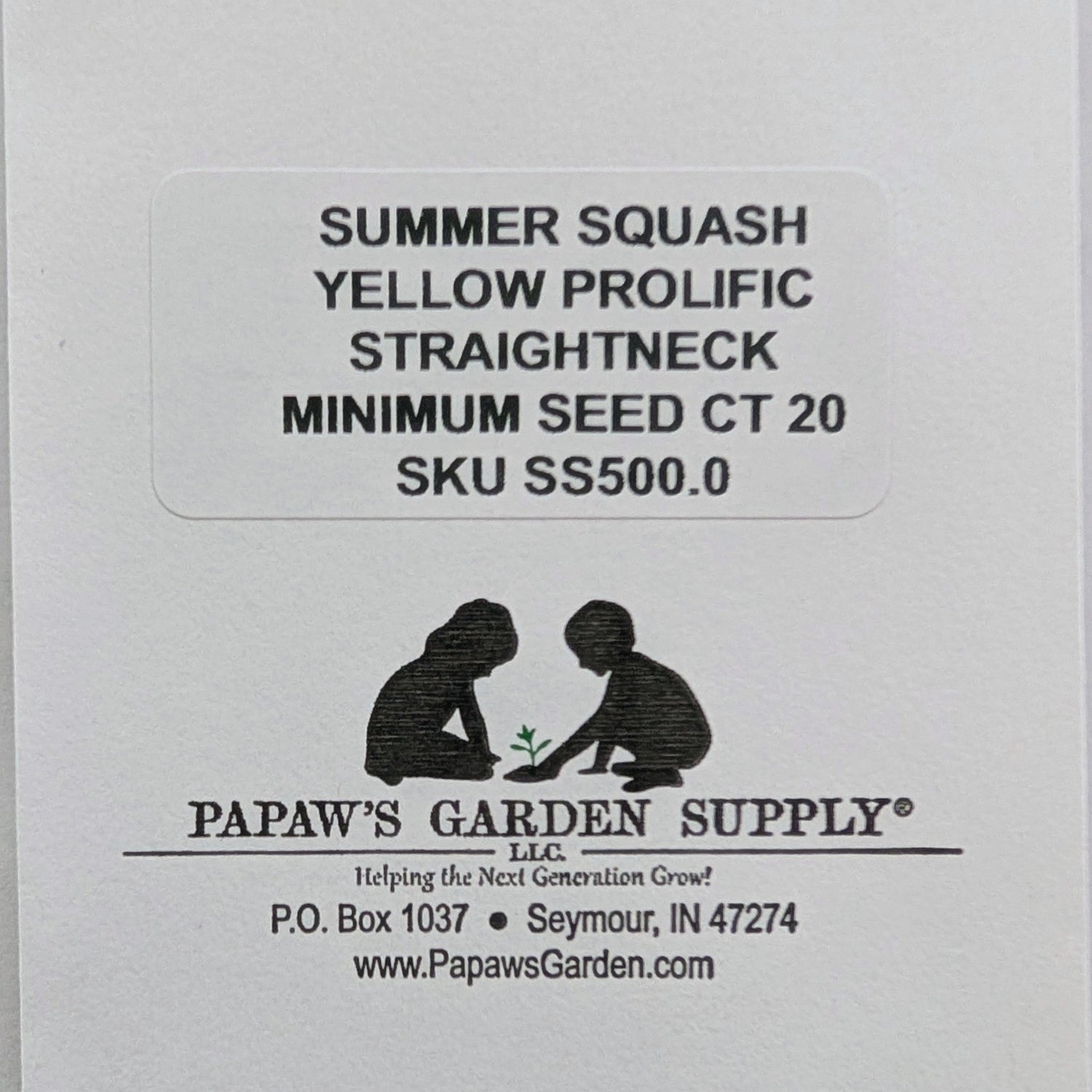 Yellow Heirloom Prolific Straightneck Summer Squash Seeds