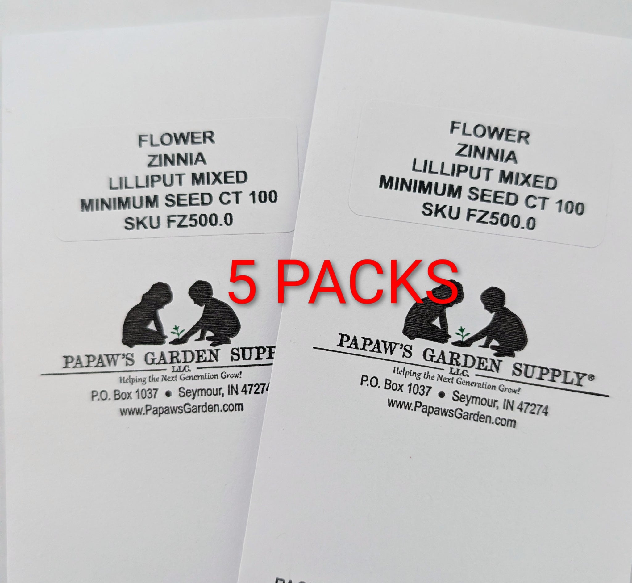 Papaw's Garden Supply Lilliput Mixed Color Zinnia Seeds