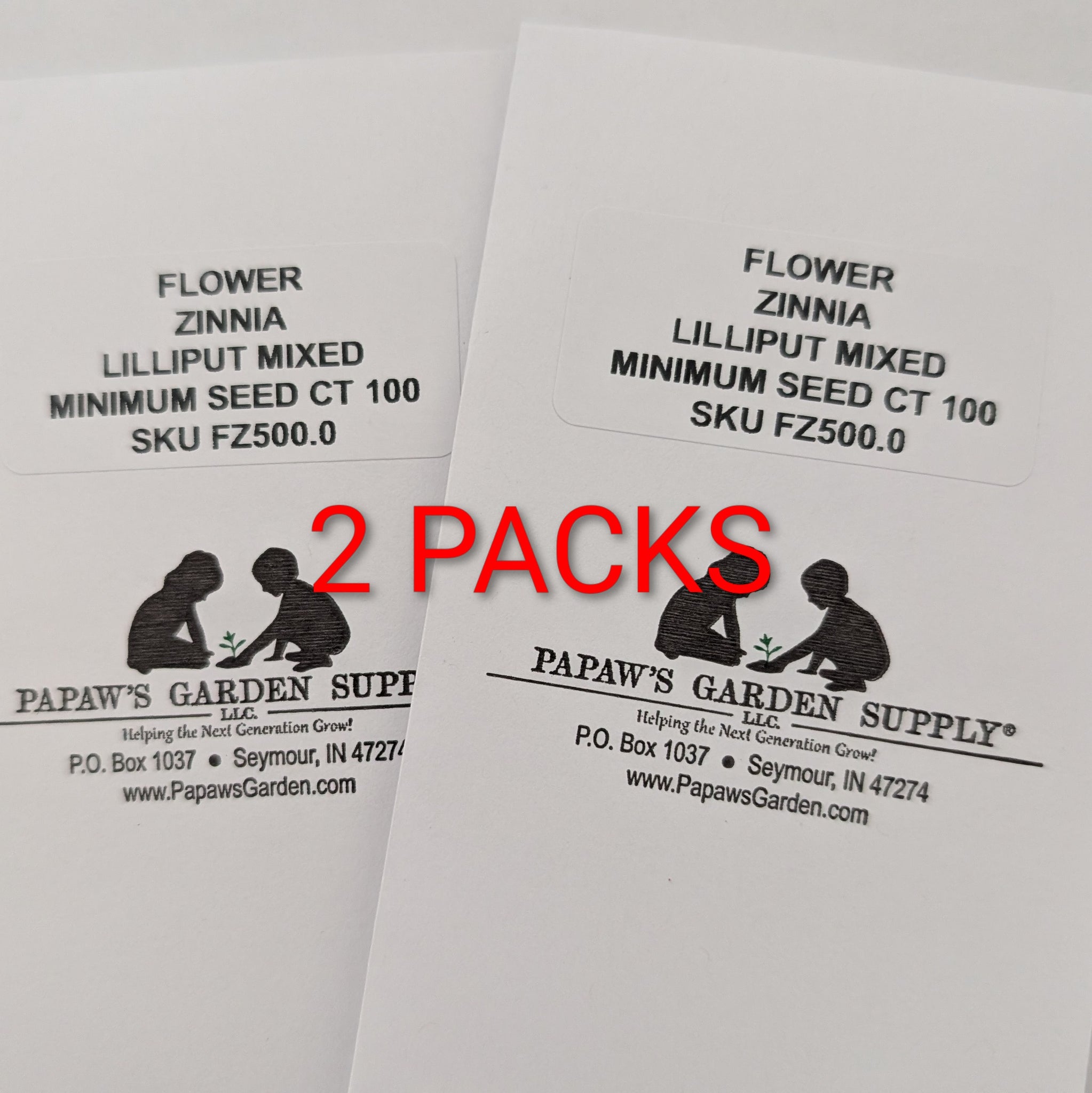 Papaw's Garden Supply Lilliput Mixed Color Zinnia Seeds