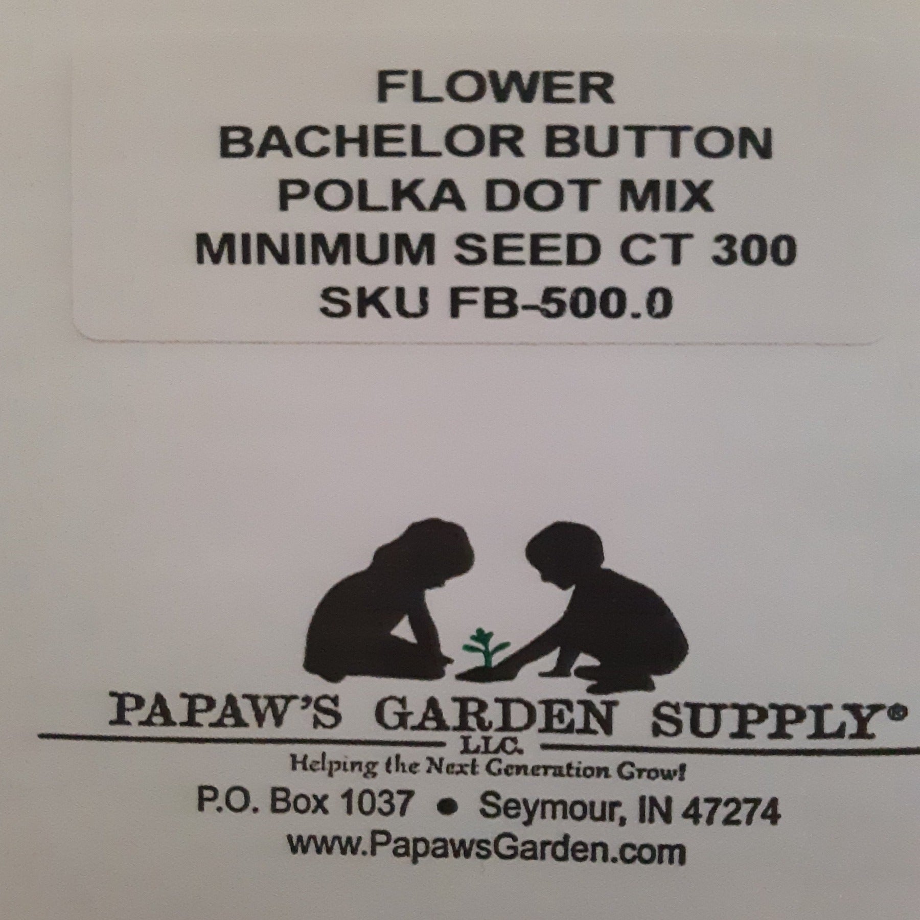 Bachelor Button Polka Dot Mix Flower Seeds