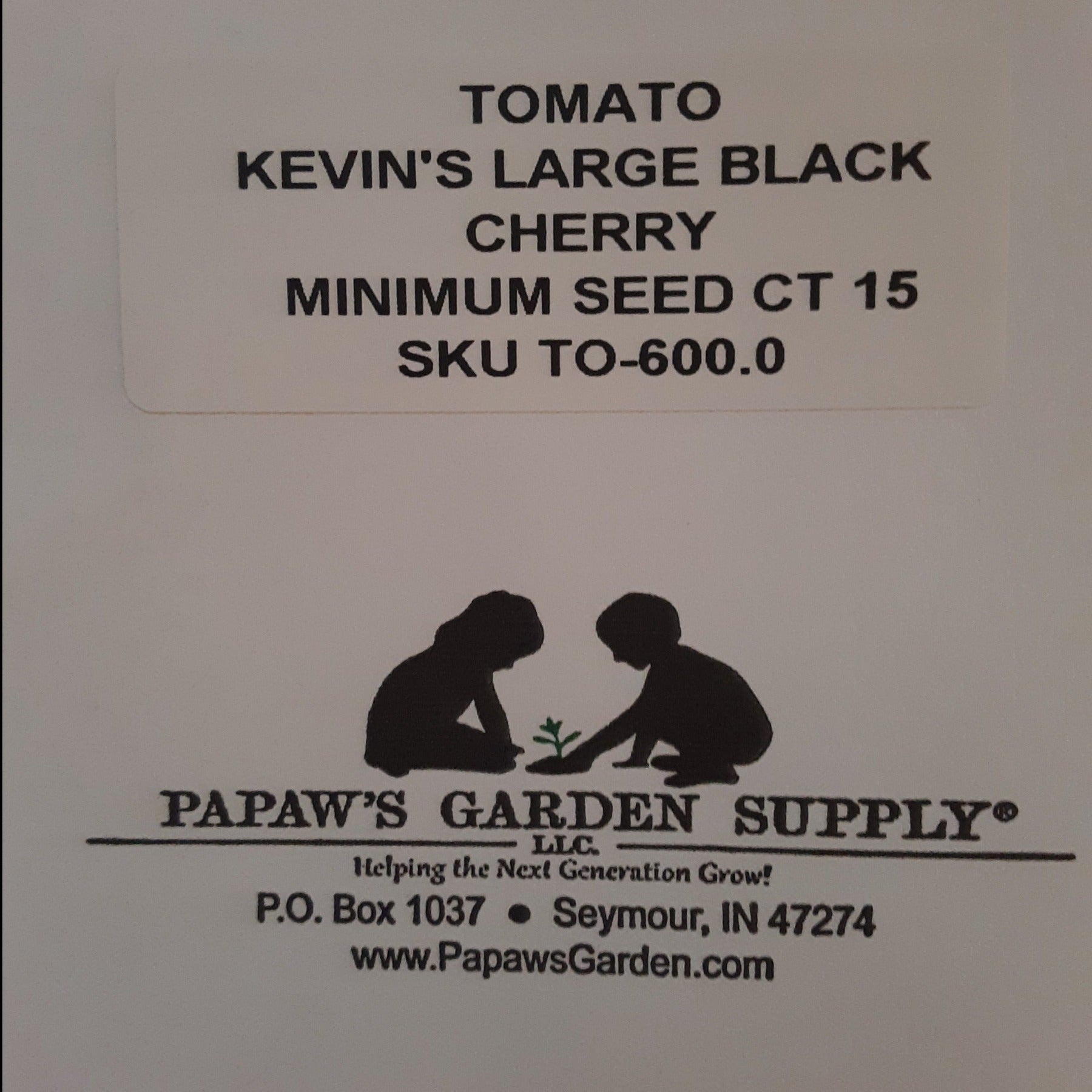 Kevin's Large Black Cherry Tomato Seeds