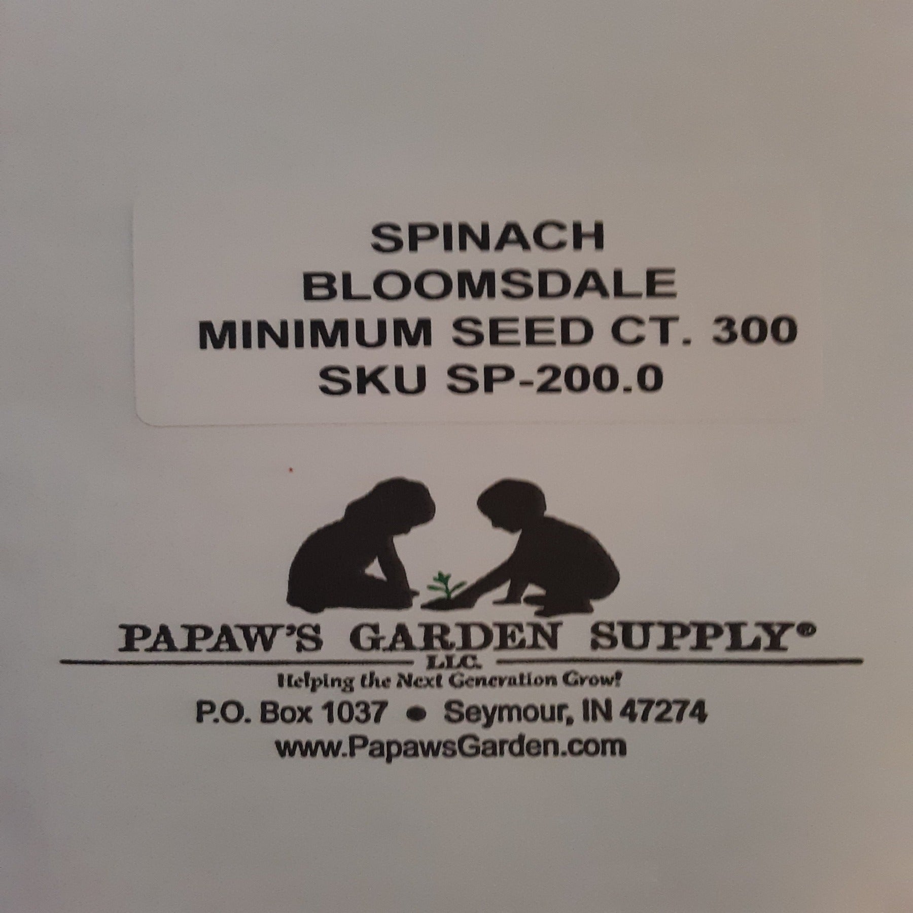 Bloomsdale Long Standing Heirloom Spinach Seeds