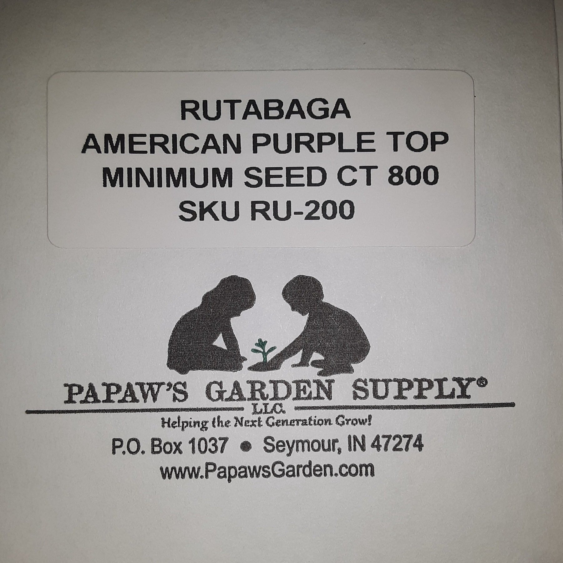 American Purple Top Heirloom Rutabaga Seeds