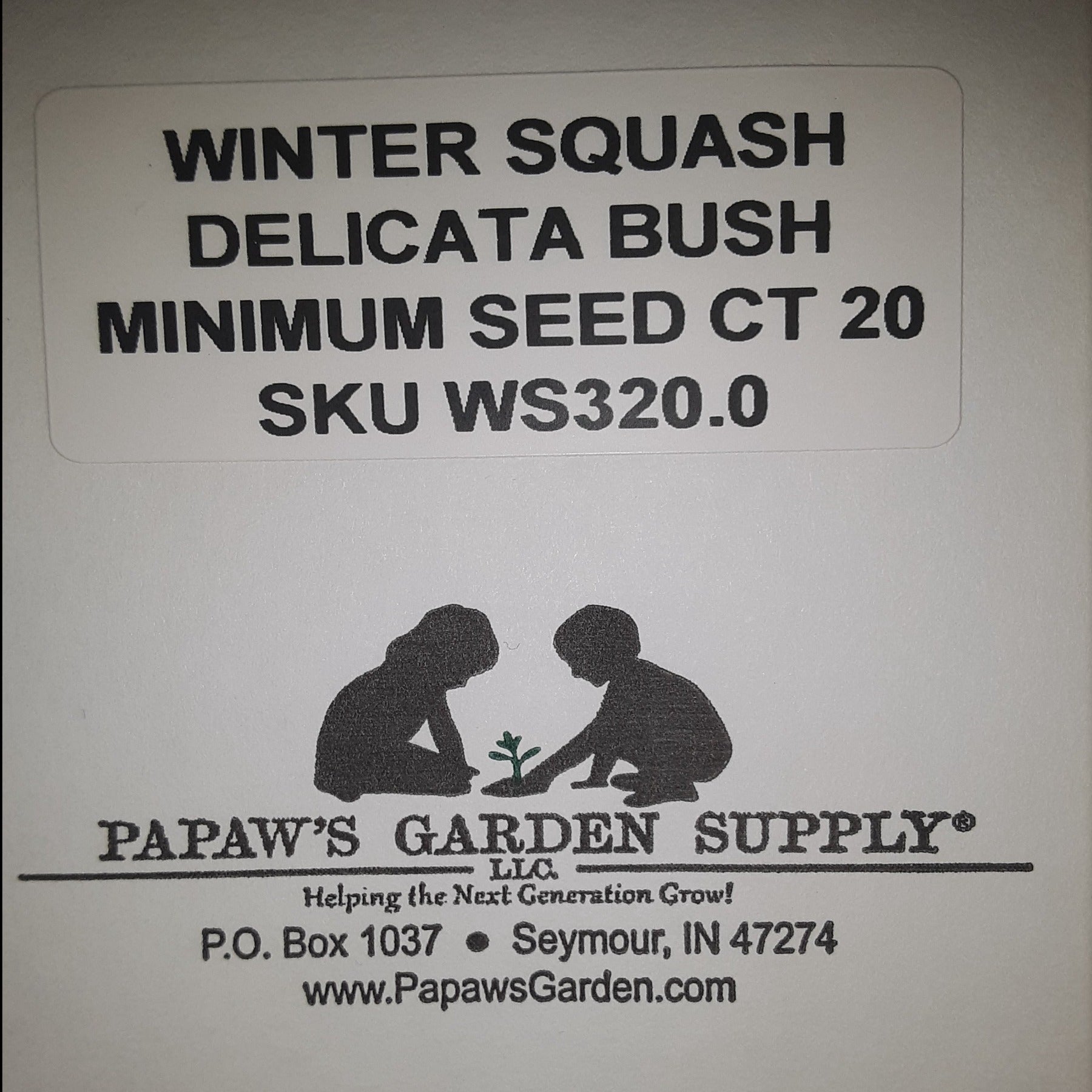 Delicata Bush Winter Squash Seeds