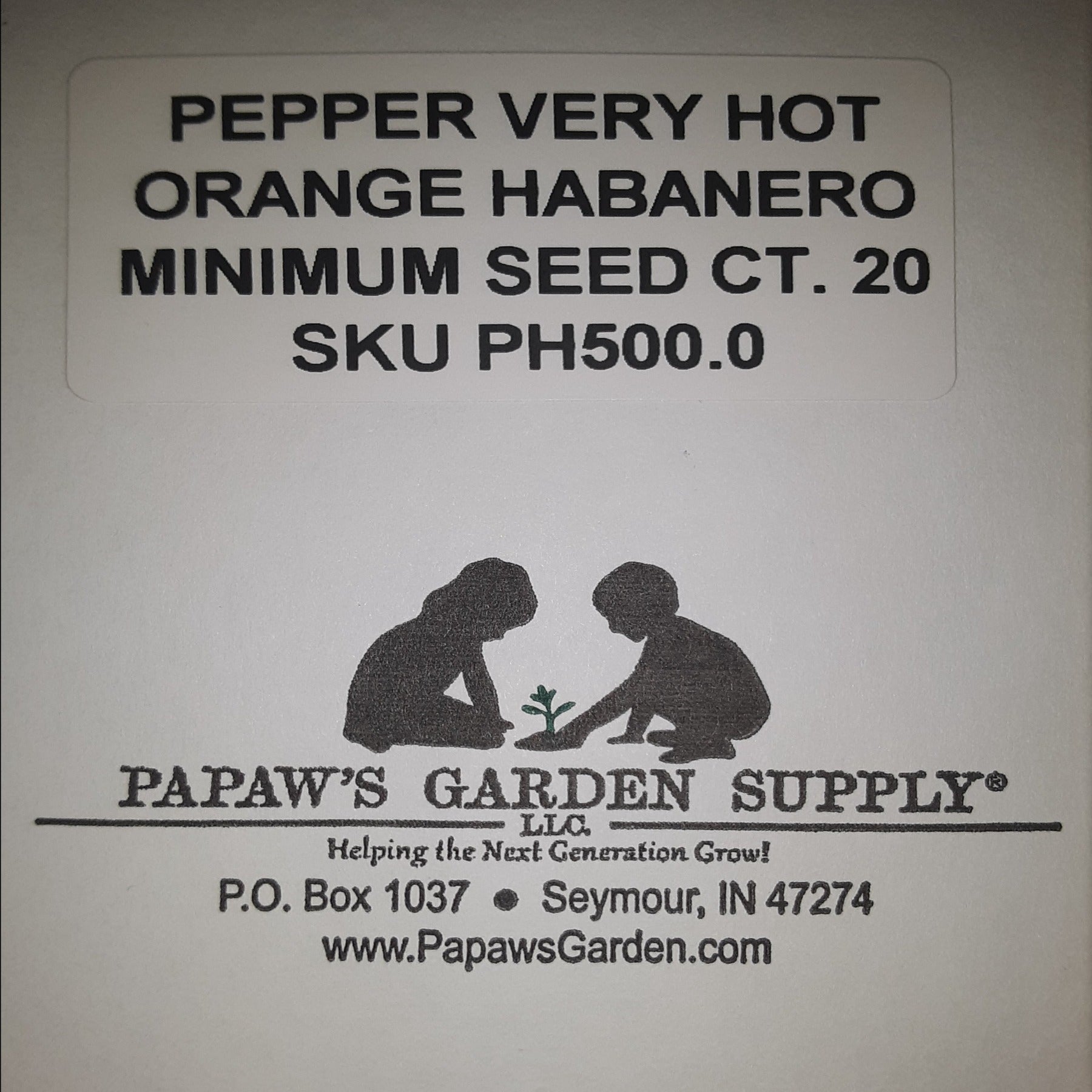 Habanero Orange VERY HOT Pepper Seeds