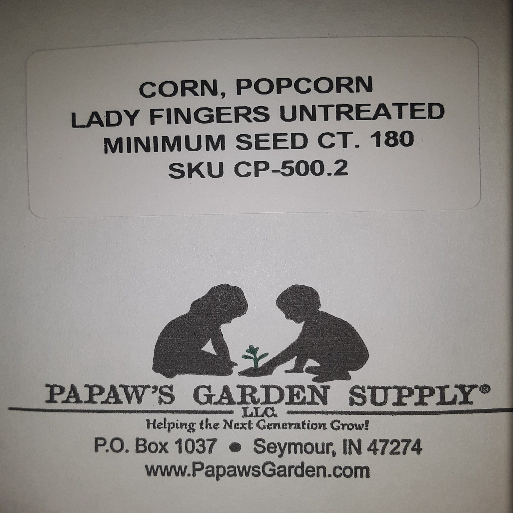 Lady Fingers Heirloom Popcorn Untreated Seeds
