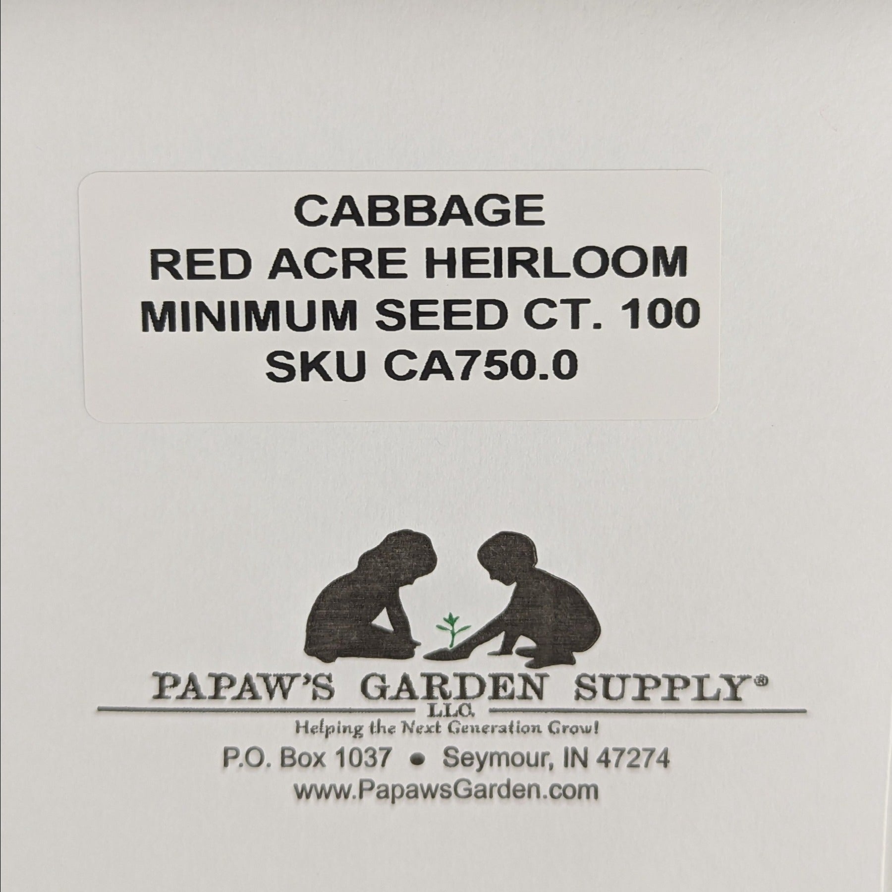 Red Acre Heirloom Cabbage Seeds