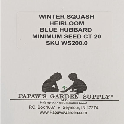 Blue Hubbard Heirloom Winter Squash Seeds