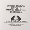 Gustus Hybrid Brussels Sprouts Seeds