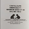 Ambrosia Hybrid Cantaloupe Seeds
