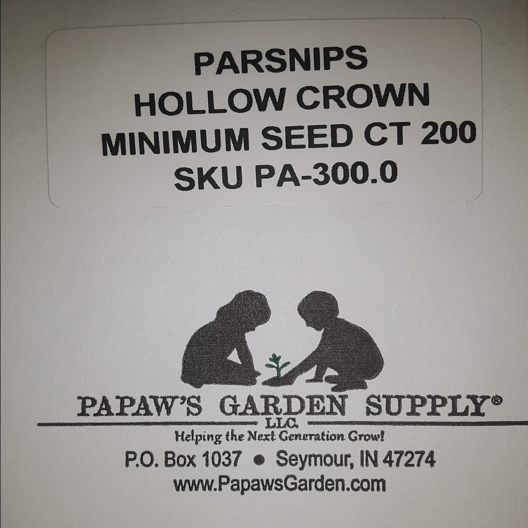 Parsnips Hollow Crown Seeds
