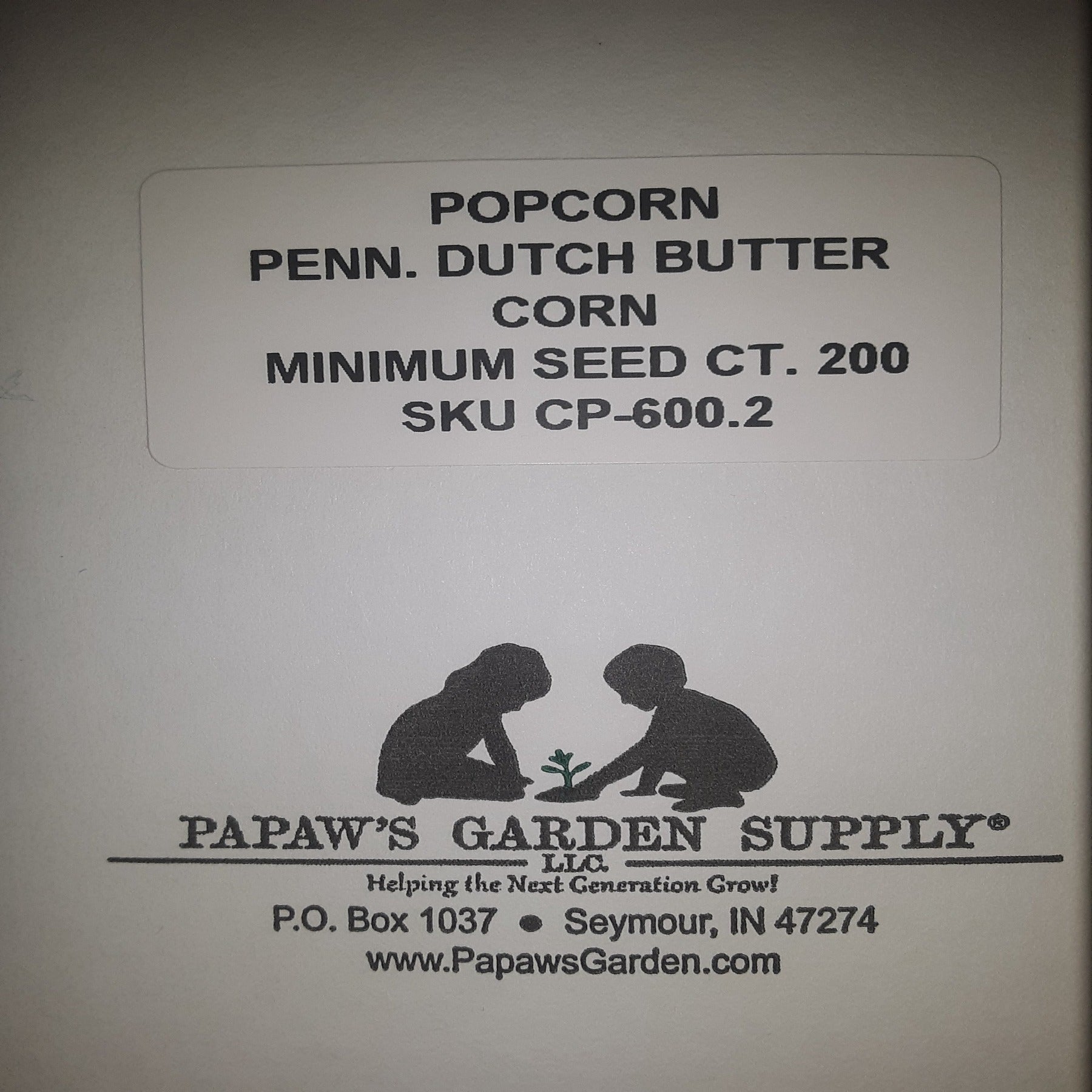 Pennsylvania Dutch Butter Popcorn Untreated Seeds