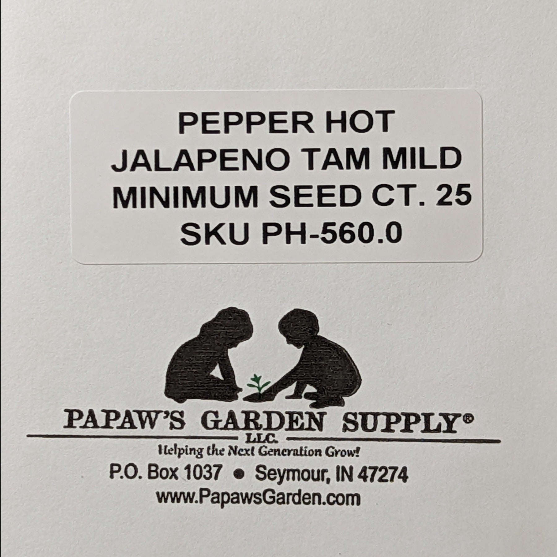 Jalapeno Tam Mild Hot Pepper Seeds